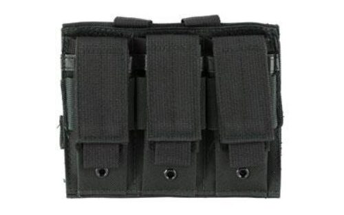 NcStar CVP3P2932B Triple Mag Pouch  Black Nylon