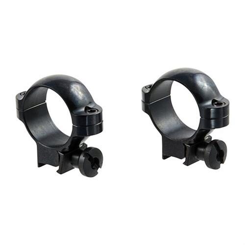 BURRIS MED 1 .22 RINGS DLX STEEL BK