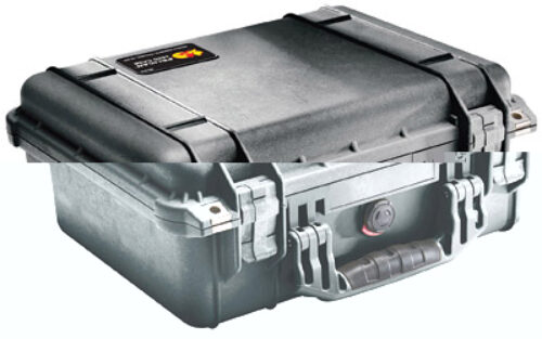 Pelican 1450000110 Protector Case Black Polypropylene Holds Handgun