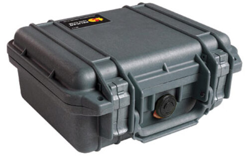 Pelican 1200000110 Protector Case Black Polypropylene Holds Handgun