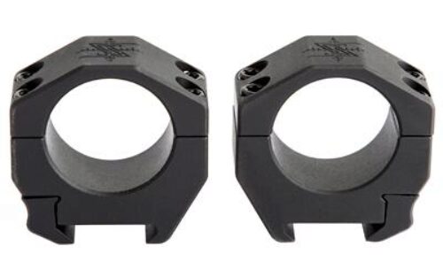 Seekins Precision 0010620010 Scope Rings  Matte Black 30mm Medium