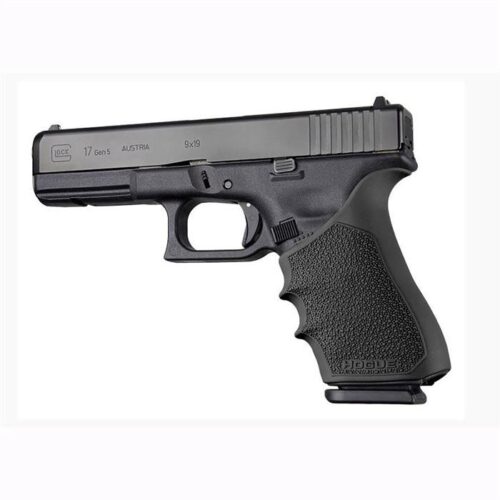Hogue 17020 Grip Sleeve Handall Beavertail Black Rubber