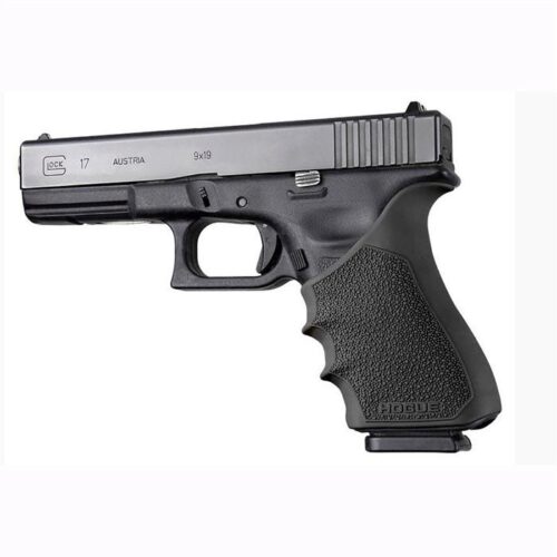 Hogue 17040 Grip Sleeve Handall Beavertail Black Rubber