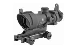 Trijicon 100092 ACOG  Black Hardcoat Anodized 4x32mm Illuminated Amber Crosshair .308/7.62 BDC Reticle