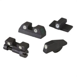 Meprolight USA 115193101 Tru-Dot  Green Tritium White Outline Front Sight-Green Tritium White Outline Rear Sight H&K P2000/P2000 SK