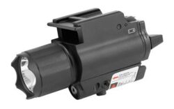 NcStar AQPFLS FlashLight & Red Laser  Black Anodized 200 Lumens White Cree LED