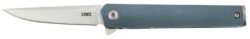 CRKT 7095 CEO  Compact 2.61 Folding Plain Satin 4116 SS Blade, Blue GRN Handle, Includes Pocket Clip