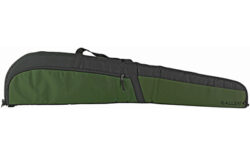 Allen 69346 Powell Rifle Case 46 Green w/Black Trim 600D Polyester, Foam Padding, Large Accessory Pocket & Lockable Zippers