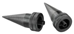 Accu-Tac LRS0200 LR-10 Set Black Oxide Aluminum with Screw On Design for Accu-Tac Bipod