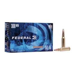 Federal 308A Power-Shok  308Win 150gr Jacketed Soft Point 20 Per Box/10 Case