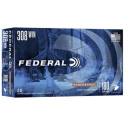 Federal 308B Power-Shok  308Win 180gr Jacketed Soft Point 20 Per Box/10 Case
