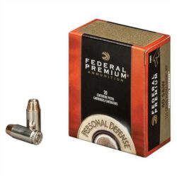 Federal P357HS1 Premium Personal Defense 357Mag 158gr Hydra-Shok Jacketed Hollow Point 20 Per Box/25 Case