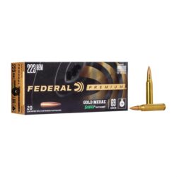 Federal GM223M Premium Gold Medal 223Rem 69gr Sierra MatchKing BTHP 20 Per Box/10 Case