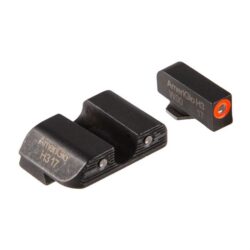 AmeriGlo GL611 Optic Compatible Sight Set for Glock  XL Tall Green Tritium LumiGreen Outline Front Sight-Black Rear Sight