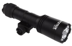 Nightstick LGL170 Rechargeable Full-Size Long Gun Light Kit  Black Anodized 1500 Lumens White LED