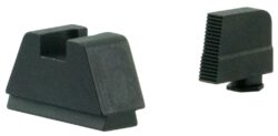 AmeriGlo GL506 Optic Compatible Sight Set for Glock  3XL Tall Serrated Front Sight-Black Rear Sight
