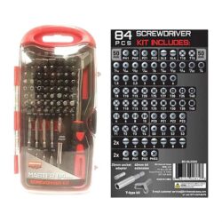Birchwood Casey DLXSDS Master Screwdriver Kit  84 Pieces Includes Slotted/Philips/Torx/Hex Heads