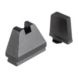 AmeriGlo GL808 Optic Compatible Sight Set for Glock  9XL Tall Serrated Front Sight-Black Rear Sight