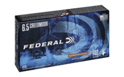 Federal 65CRDB Power-Shok  6.5Creedmoor 140gr Jacketed Soft Point 20 Per Box/10 Case