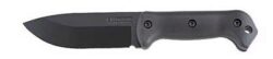 Ka-Bar BK2 Becker Campanion 5.25 Fixed Clip Point Drop Point Plain Black 1095 Cro-Van Blade, Black Ultramid Handle, Includes Sheath
