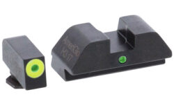 AmeriGlo GL305 i-Dot Sight  Set for Glock  Green Tritium LumiGreen Outline Front Sight-Green Tritium Rear Sight