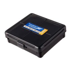 Frankford Arsenal 1083797 Hinge-Top Ammo Box 9mm/25/380ACP Black Polymer 100rd