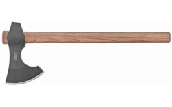 CRKT 2736 Berserker  4.65 Blade 1055 Carbon Steel Blade/Tennessee Hickory Handle 19 Long Axe w/Hammer