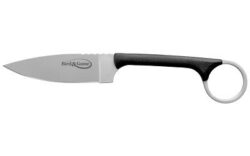 Cold Steel CS20A Bird & Game  3.50 Fixed Drop Point Plain AUS-8A SS Blade, 3.75 Black Textured Polymer Handle