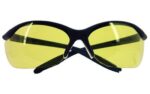 Howard Leight R01536 Uvex Vapor II Shooting Glasses Adult Amber Lens Anti-Fog Polycarbonate Black Frame