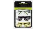 Peltor SF4003PK6 Sport SecureFit 400 Adult Clear/Amber/Gray Lens Anti-Scratch Polycarbonate Black Frame 3 Pack