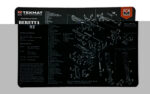 TEKMAT PISTOL MAT BERETTA 92 BLK
