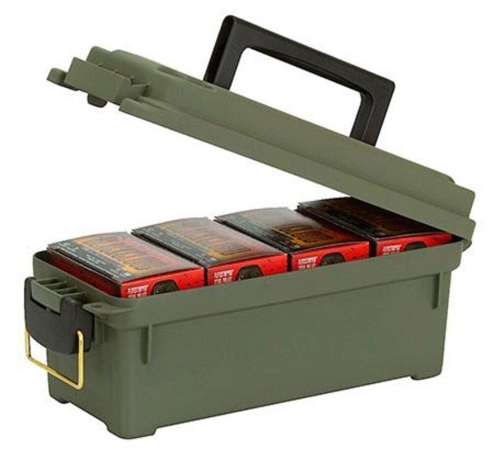 Plano 121202 Shell Box  4Boxes OD Green Plastic