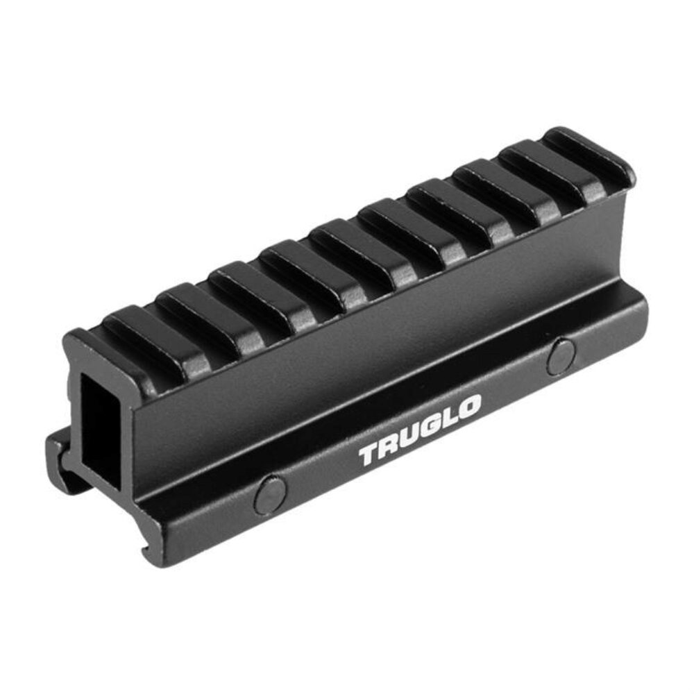 TruGlo TG8990B Picatinny Riser Mount  Matte Black Anodized