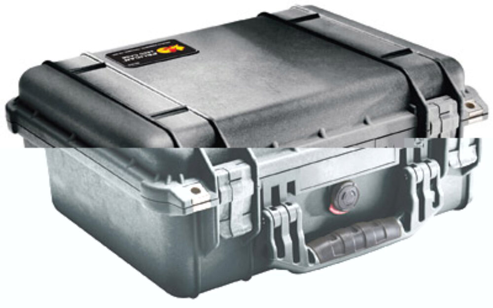 Pelican 1450000110 Protector Case Black Polypropylene Holds Handgun