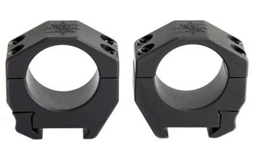 Seekins Precision 0010620010 Scope Rings  Matte Black 30mm Medium