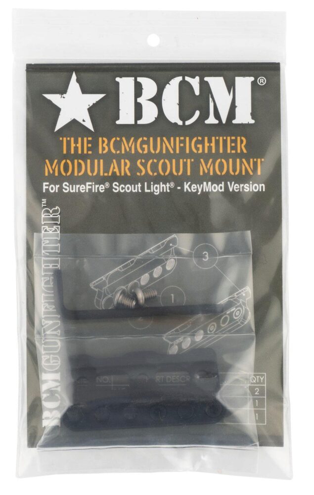 BCM SLMKM Modular Scout Light Mount  Keymod Black Aluminum