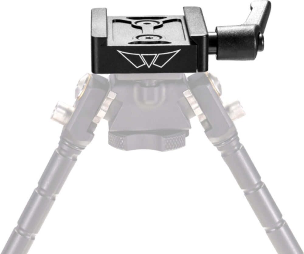 Warne 7955M ARCA Rail Adapter Skyline Black Anodized Steel