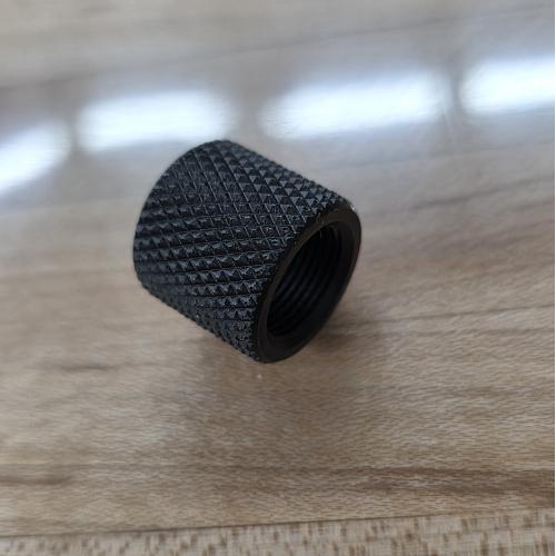 AR-15 Black Knurled 1/2-28 Thread Protector