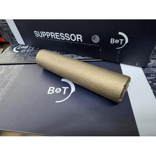 B&T USA Print-X 22 Tiger, Suppressor, 22LR, Titanium Construction, 1/2x28 Direct Thread, Gray SD-TiGer22-Ti