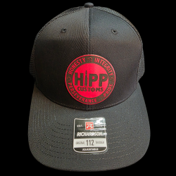 HIPP Trucker Hat - Black w/ Red Patch