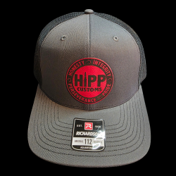 HIPP Trucker Hat - Gray and Black w/ Red Patch