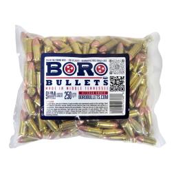 9MM 124GR FMJ BORO Bullets 250 Round Bag