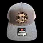 HIPP Trucker Hat - Gray and White w/ Golf Ball Patch