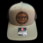 HIPP Trucker Hat - Green and Black w/Leather Patch