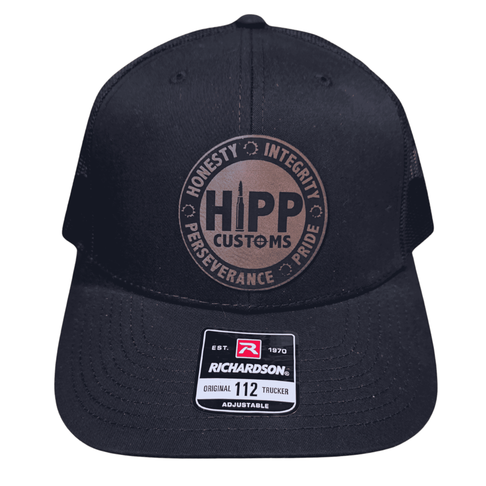 HIPP Trucker Hat - Black w/ Leather Patch
