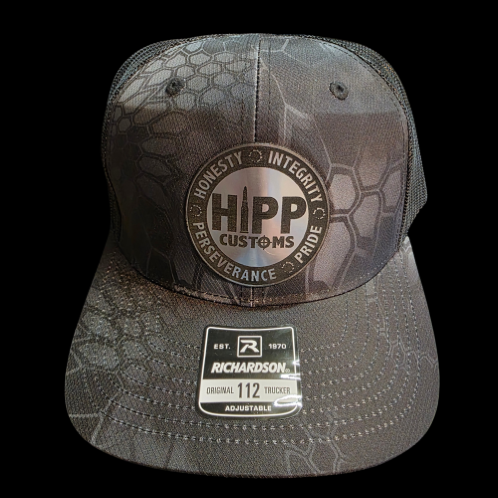 HIPP Trucker Hat - Black Kryptek w/ Metal Patch
