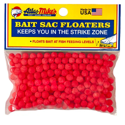 Atlas Mike's Bait Sac Floaters- Red