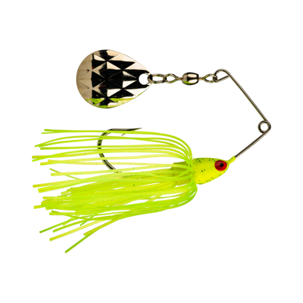 Mini-King Spinnerbait / Chartreuse Head Chartreuse/White Skirt