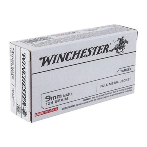 USA WHITE BOX 9MM LUGER HANDGUN AMMO