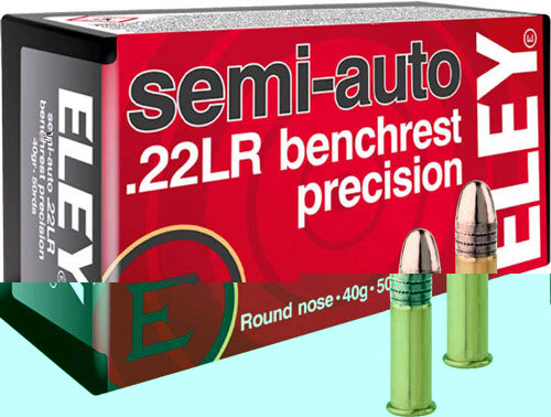 ELEY PRECISION 22LR 40GR SEMI